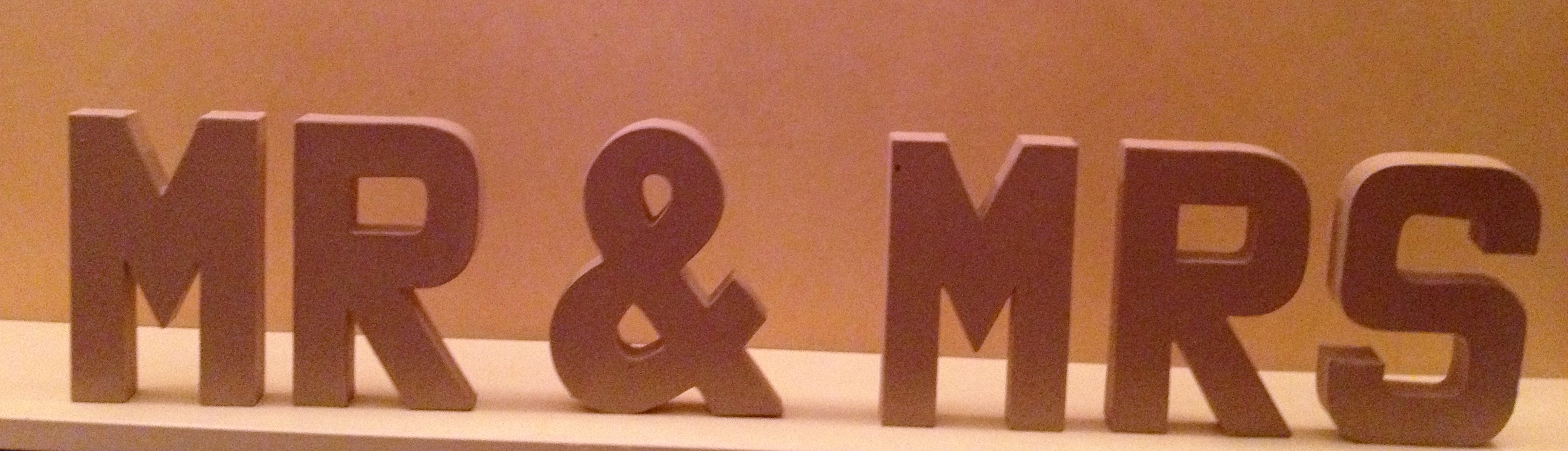 Large Mr & Mrs sign